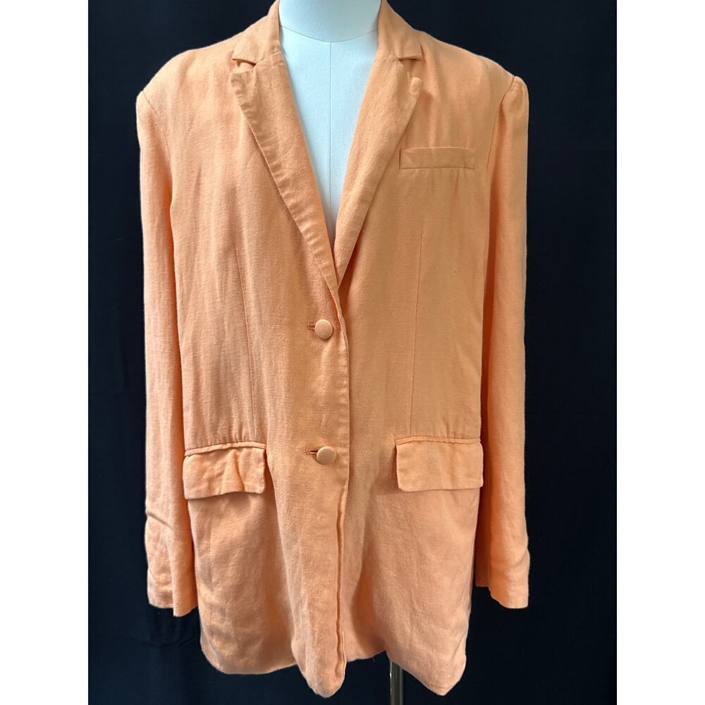 Women’s Ashley Park X RTR. Orange Blazer Jacket Sz XS - Picture 3 of 6